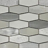 60k Transitional Mercer Mosiac Backsplash