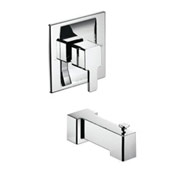 Chrome Square Shower Pull