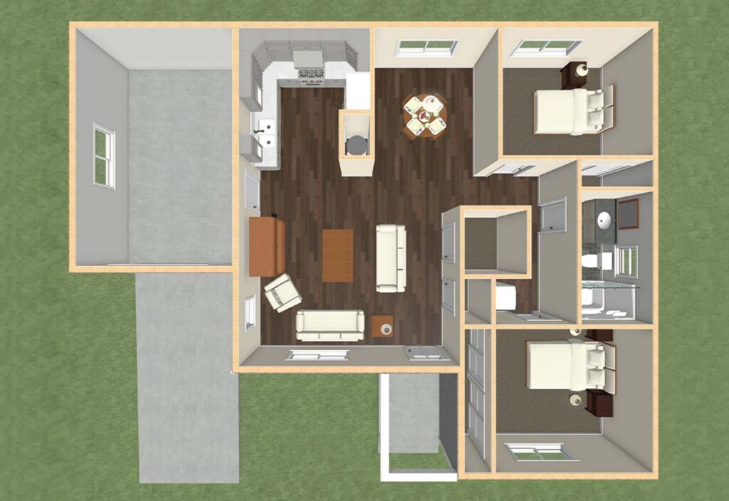 Dadu pkg a4 first floor plan 3d