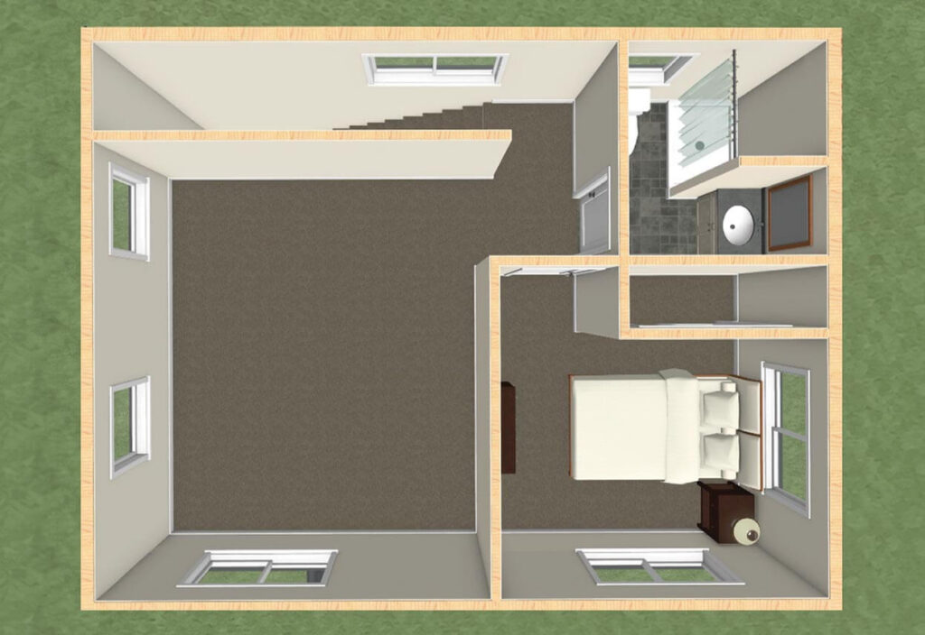 Dadu pkg d2 second floor plan 3d